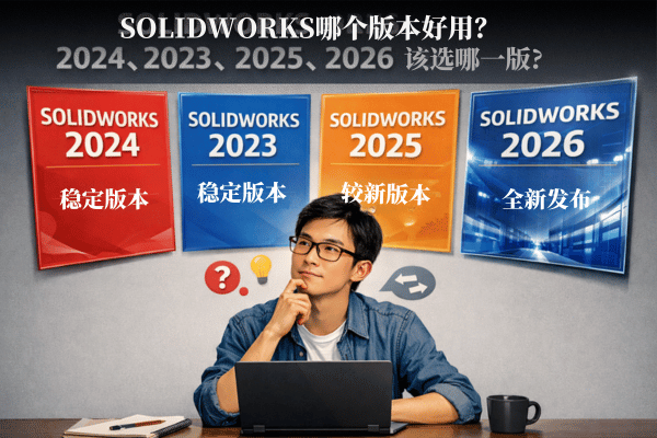 SolidWorks 哪个版本最好用?2024 vs 2023 vs 经典版全面对比指南 SolidWorks 哪个版本最好用?2024 vs 2023 vs 经典版全面对比指南
